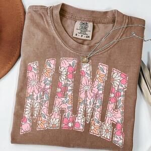 S Boho Floral Mama Shirt, Mothers Day Gift, Trendy Mom Spring Tee